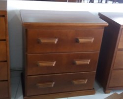 CÔMODA COM 3 GAVETAS KIL-851 86X50X90 5 CÔMODA de madeiras com 3 gavetas